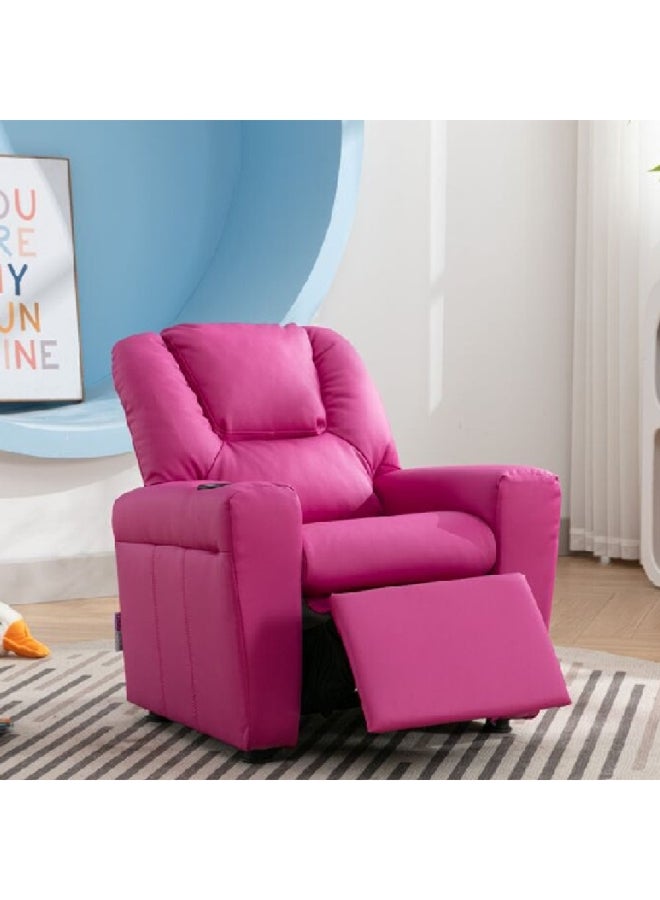 Micasa Elegant and Modern Design Recliner with Push Back Seat Pink 69 x 55 x 62 cm SX-81408 PINK - Image 3